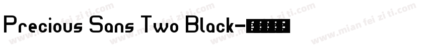 Precious Sans Two Black字体转换
